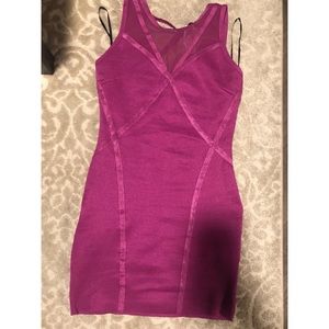 Fuchsia mini dress